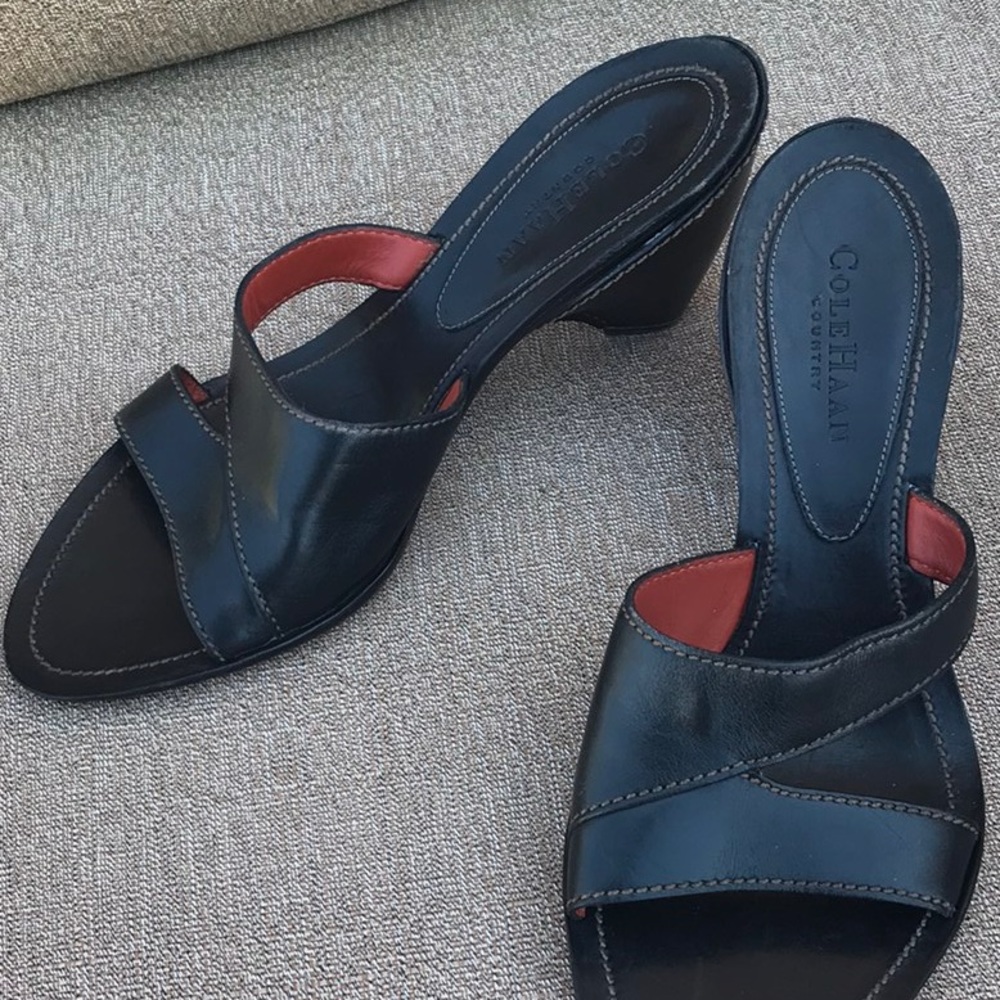 NEW Cole Haan Country Leather wedge sandal 8.5M